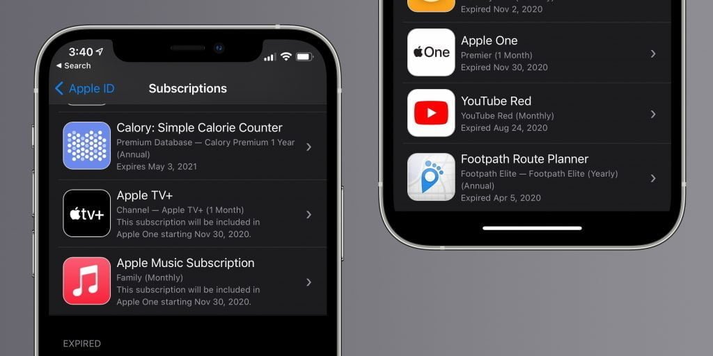 Apple subscription