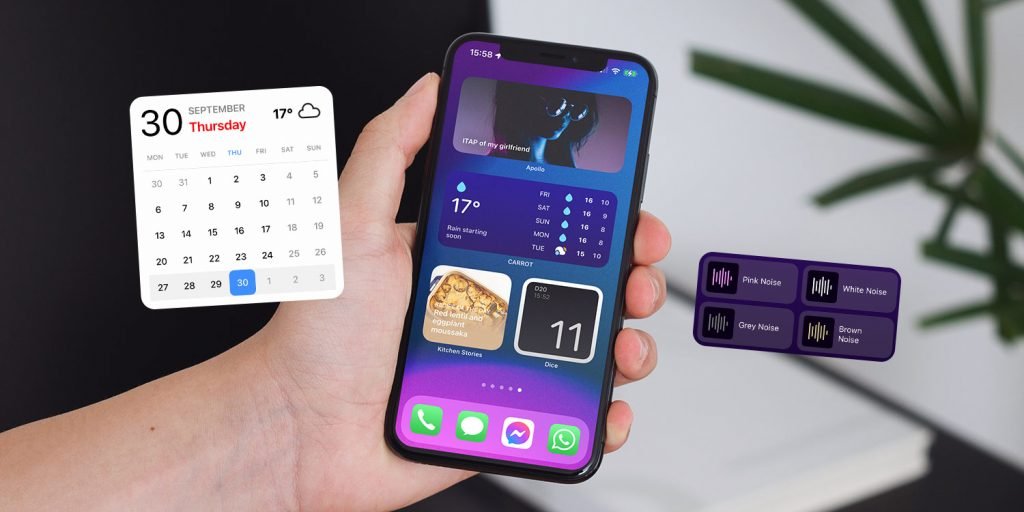 apple interactive widget