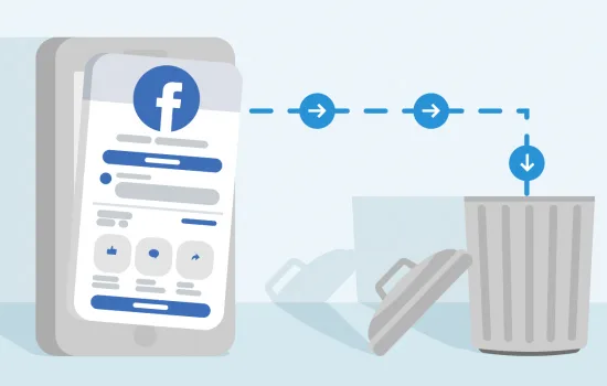 видалити facebook