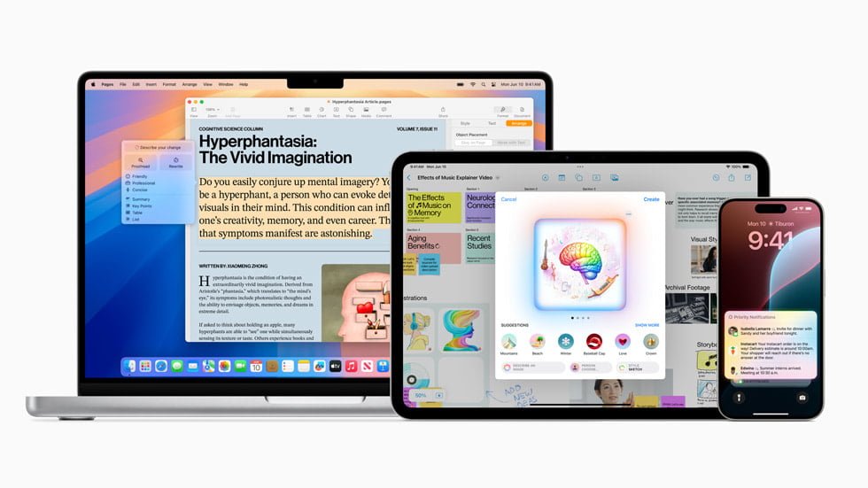 Презентація технології штучного інтелекту Apple Intelligence на конференції WWDC