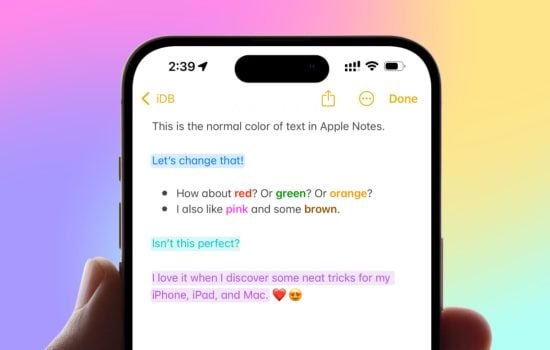 iOS 18 кольоровий текст