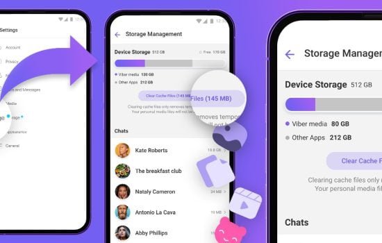 звільнити місце в Viber