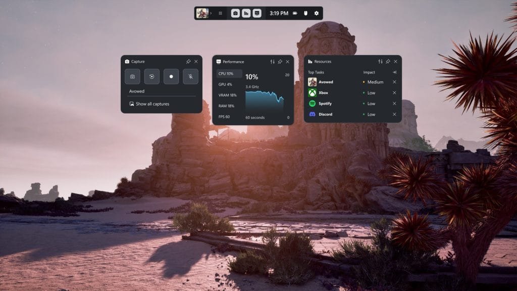 Windows Game Bar