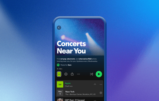 Spotify - концерти поблизу тебе