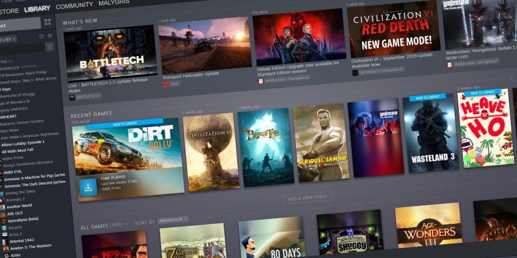 Бібліотека Steam