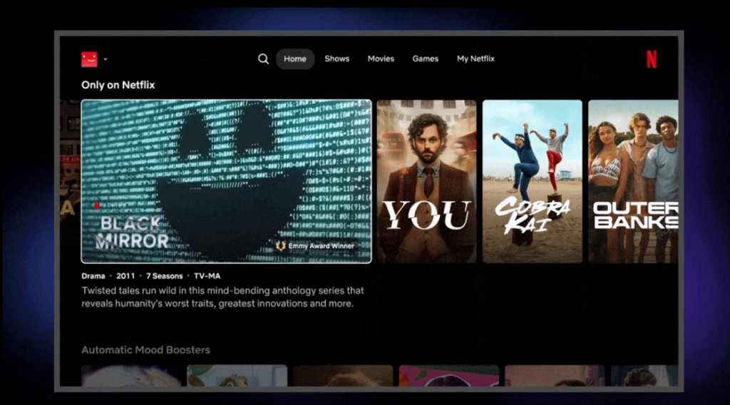 Новий дизайн інтерфейс Netflix