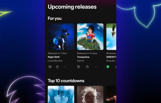 Spotify Upcoming Releases Hub