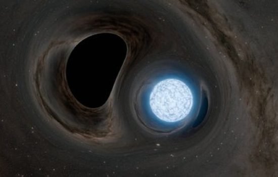 Концепція чорної дири, що поглинає нейтронну зірку
