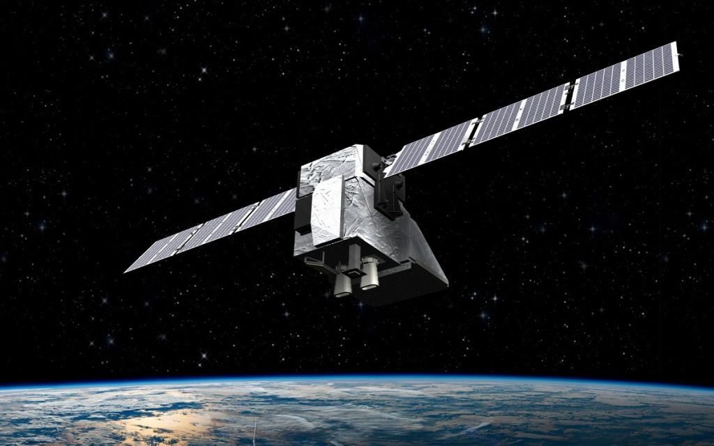 Космічний супутник MethaneSAT на орбіті планети Земля під час збору даних
