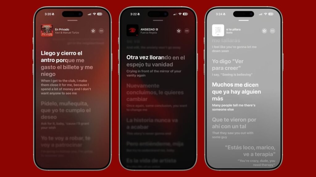 Переклад пісень Apple Music