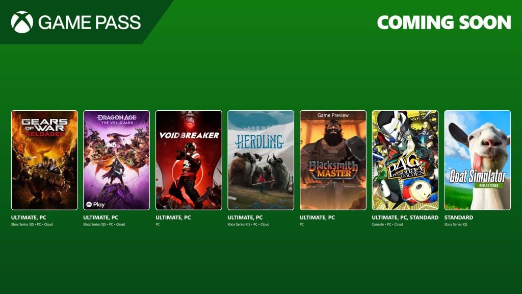 Xbox Game Pass Серпень 2025