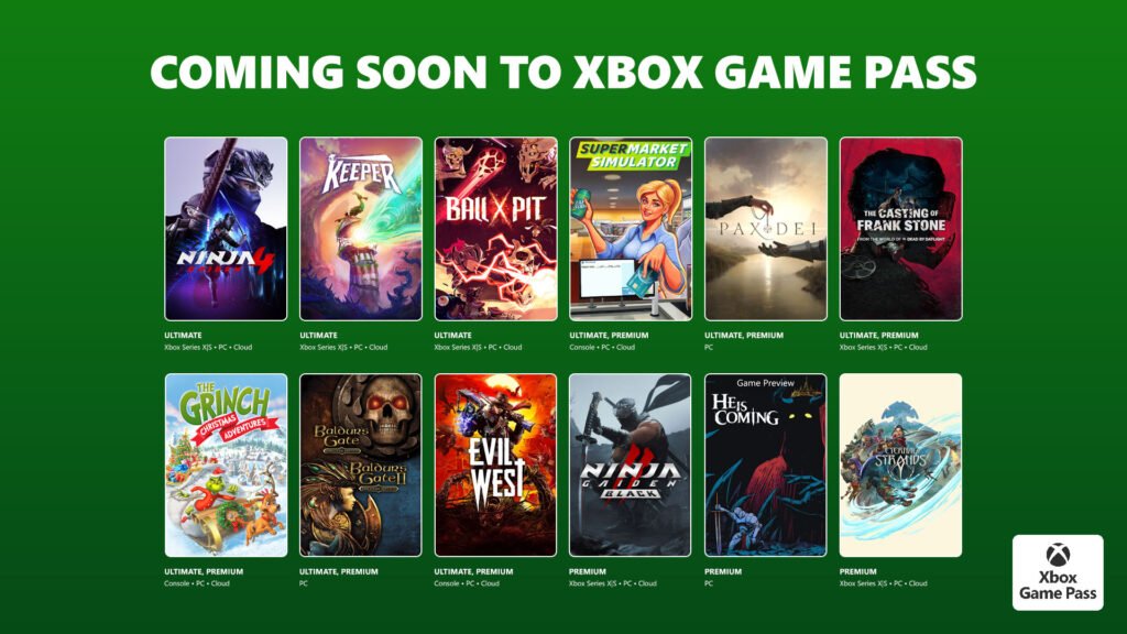 Xbox Game Pass жовтень