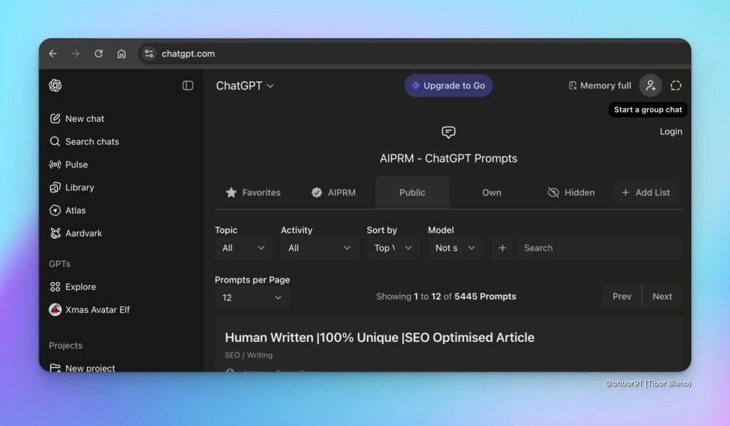 Групові чати ChatGPT